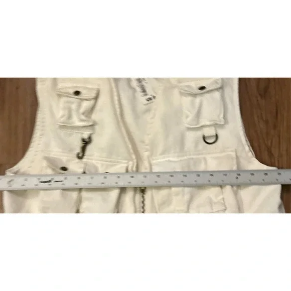 Vintage Polo Country Fishing Hunting Vest Ivory Sportsman USA Rare NEW Deadstock